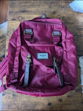 Himawari Burgundy Backpack - Casual Daypack